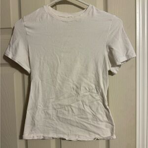 Skims fitted white T-shirt